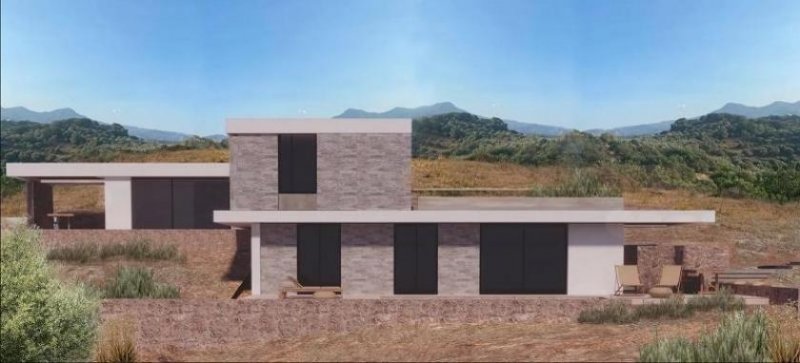 Karoti Kreta, Karoti: Grundstück mit Baugenehmigung und atemberaubendem Bergblick zu verkaufen Grundstück kaufen